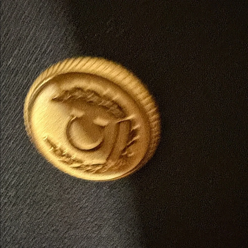 Canali Men's Double-Breasted Black Blazer with Gold Buttons